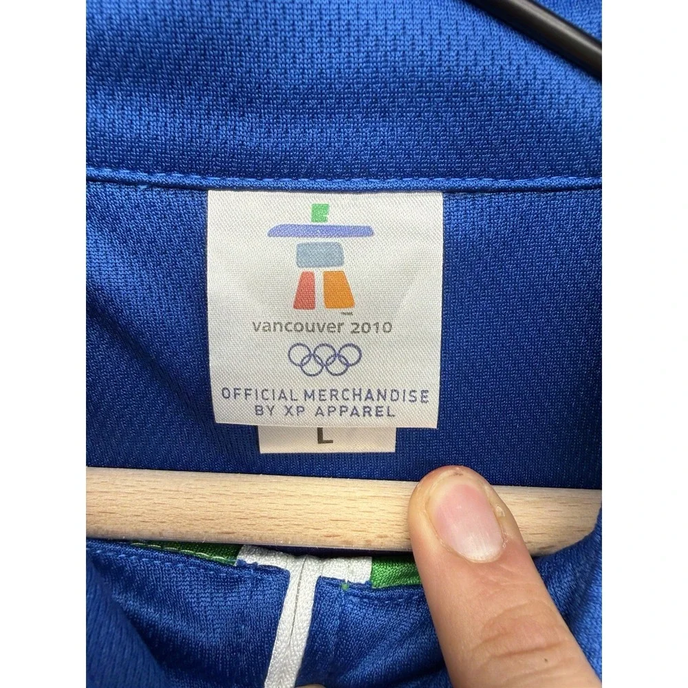NWT Vancouver 2010 Winter Olympics 1/4 Zip Pullover Jacket Mens Large XP Apparel